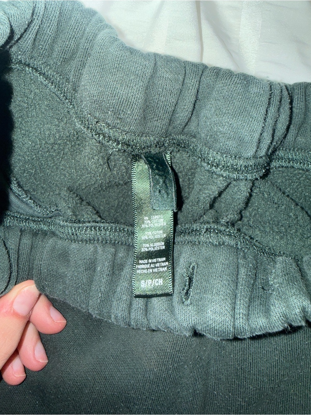 Skims wide leg sweatpants in spruce - Picture 2 of 4